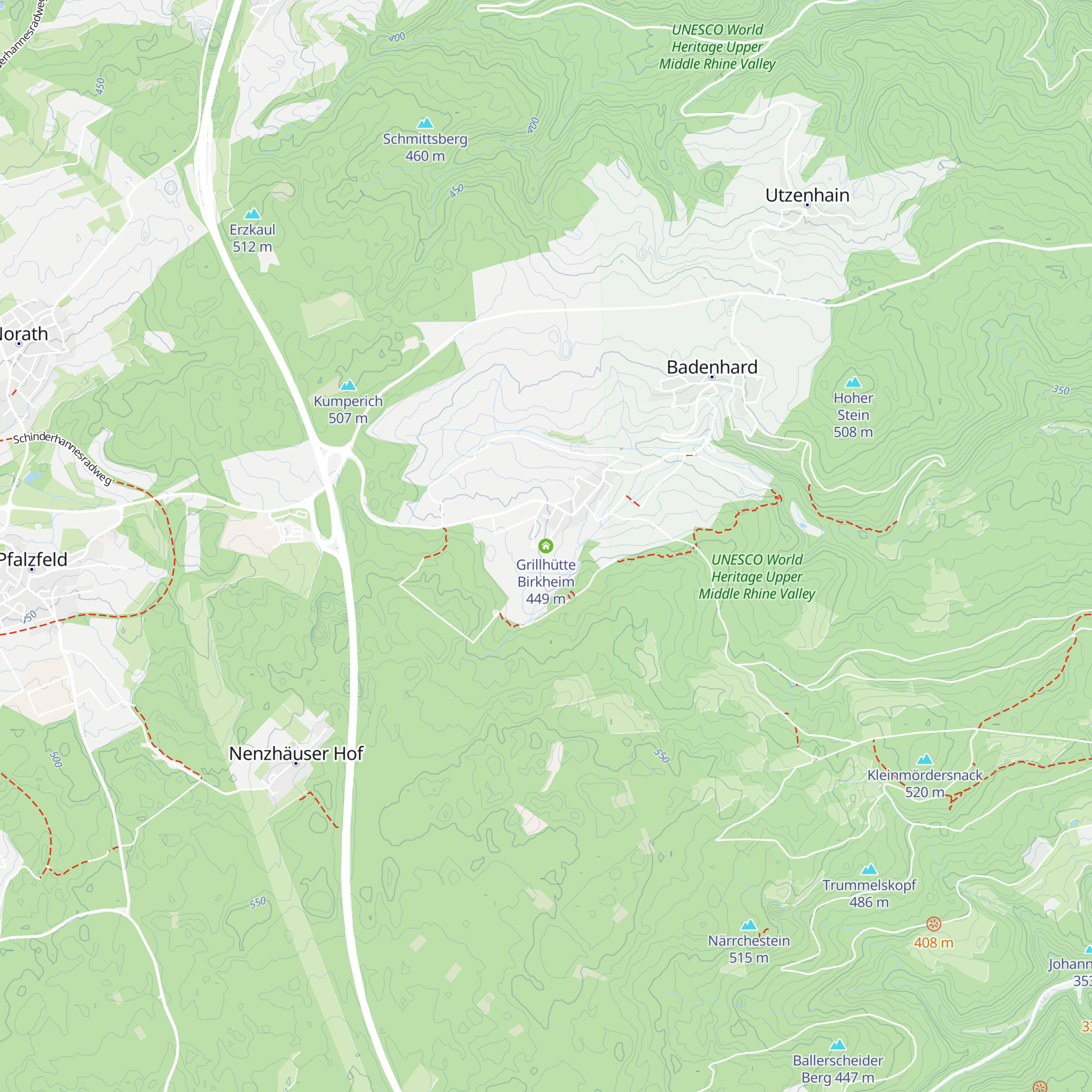 Grillhütte Birkheim map