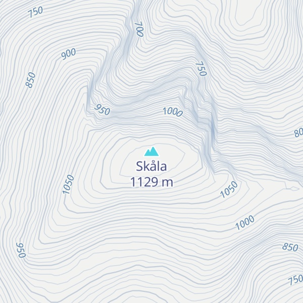 Map of Skåla