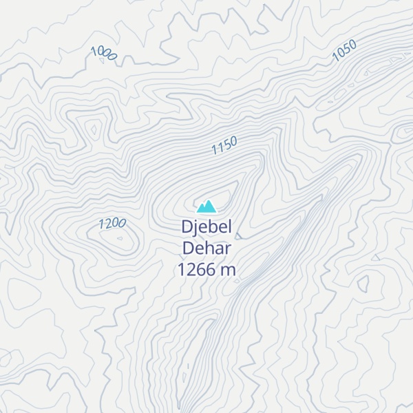 Map of Djebel Dehar