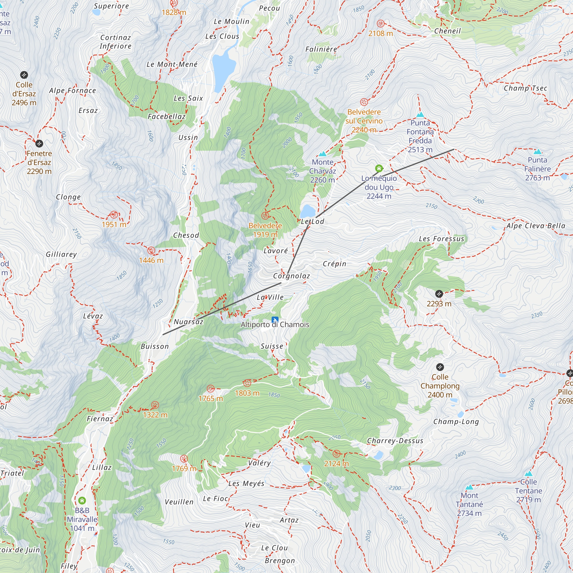 Maison Cly map