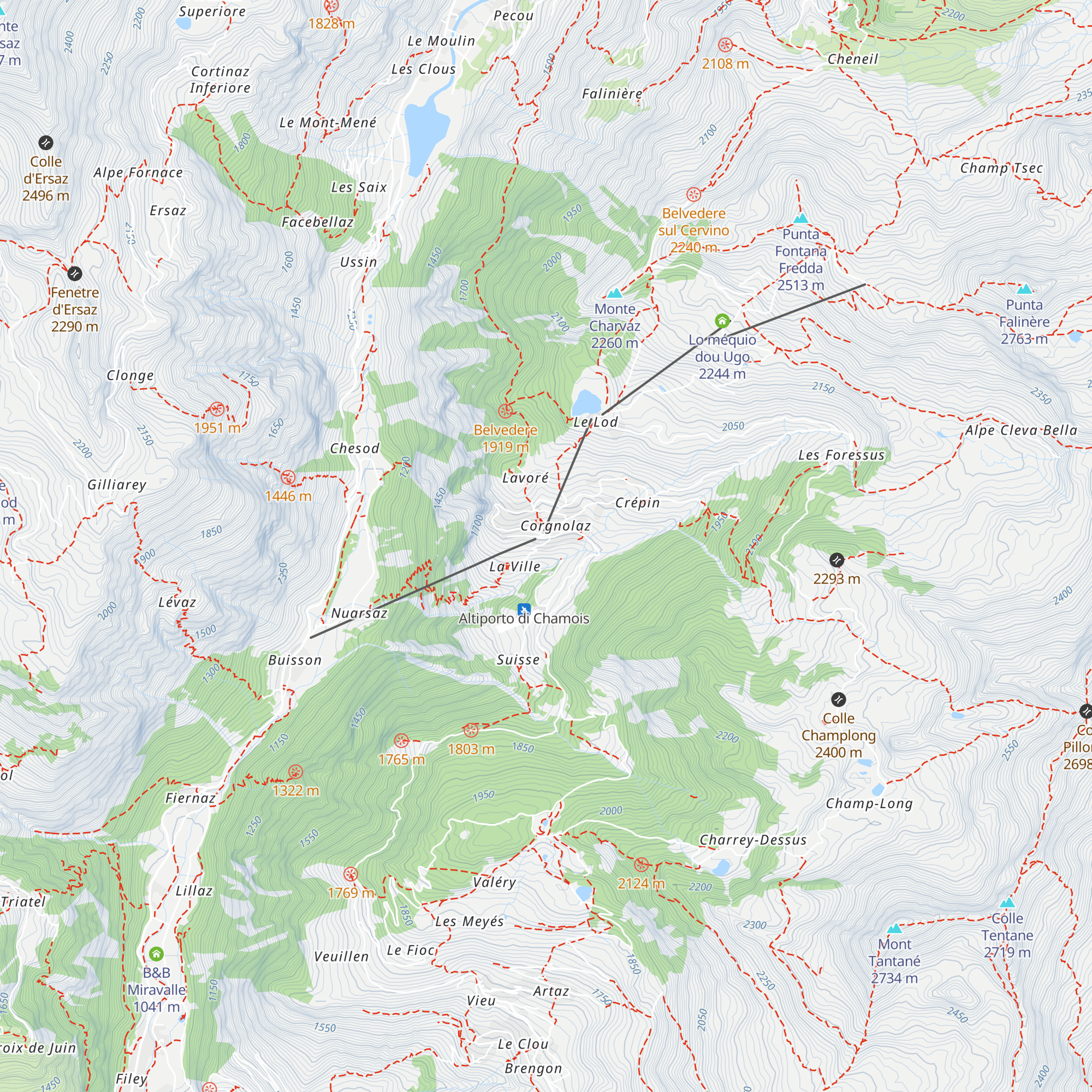 Maison Cly map