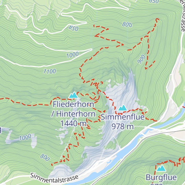 Map of Mittagflue