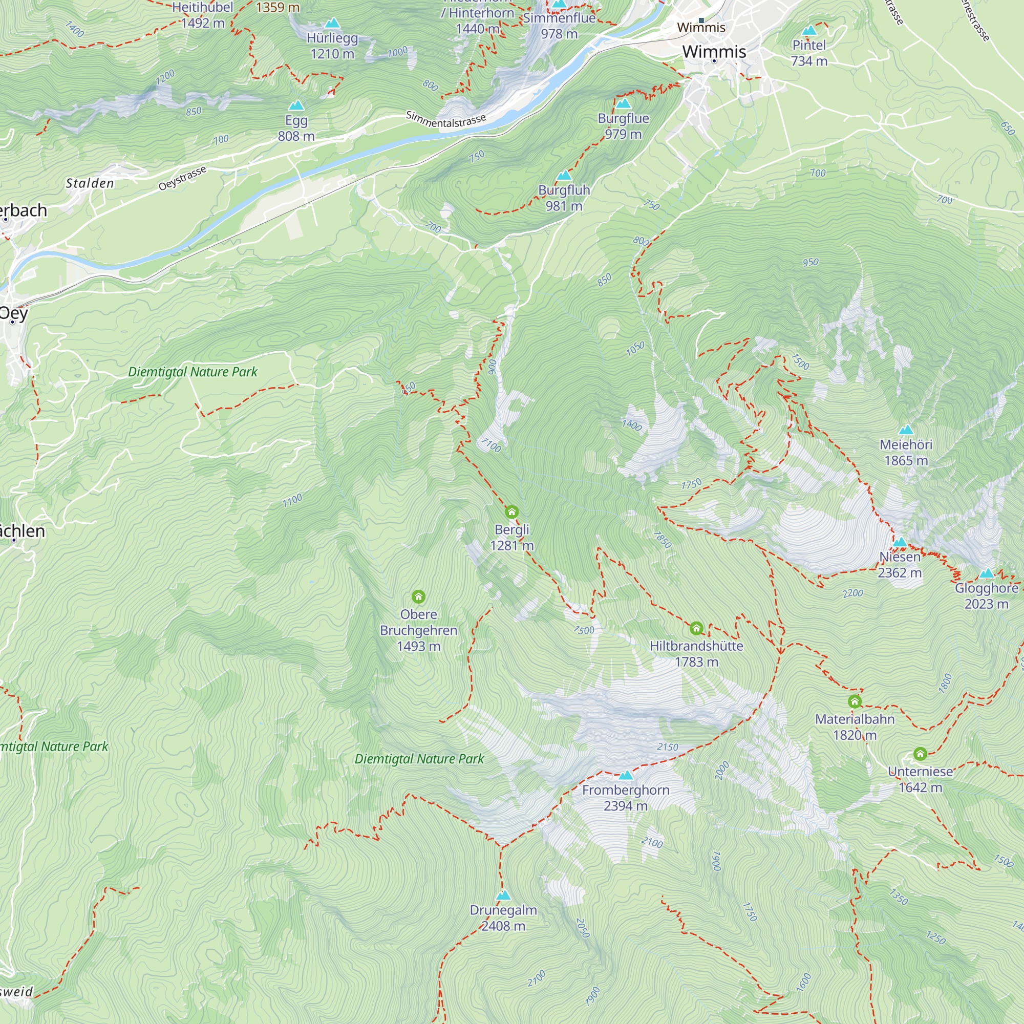 Bergli map