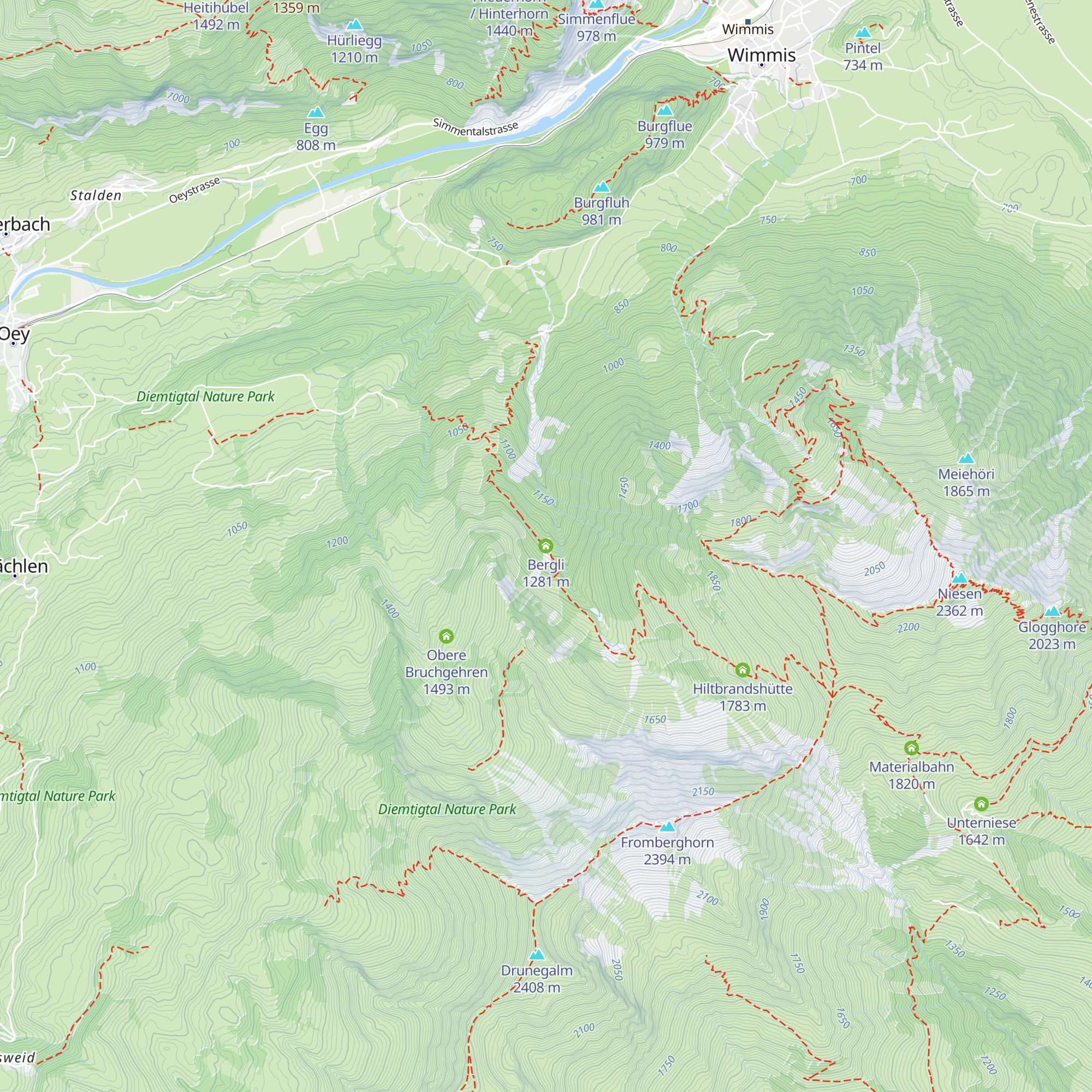 Bergli map