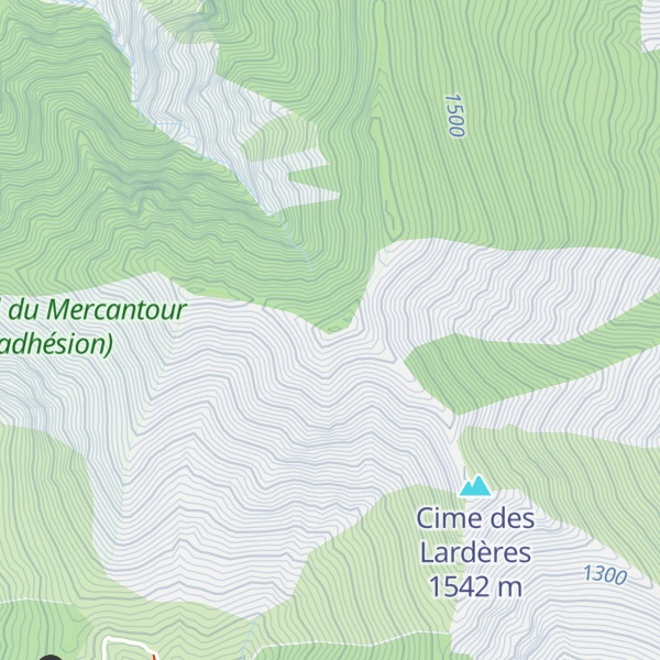 Map of Mont Bergiorin