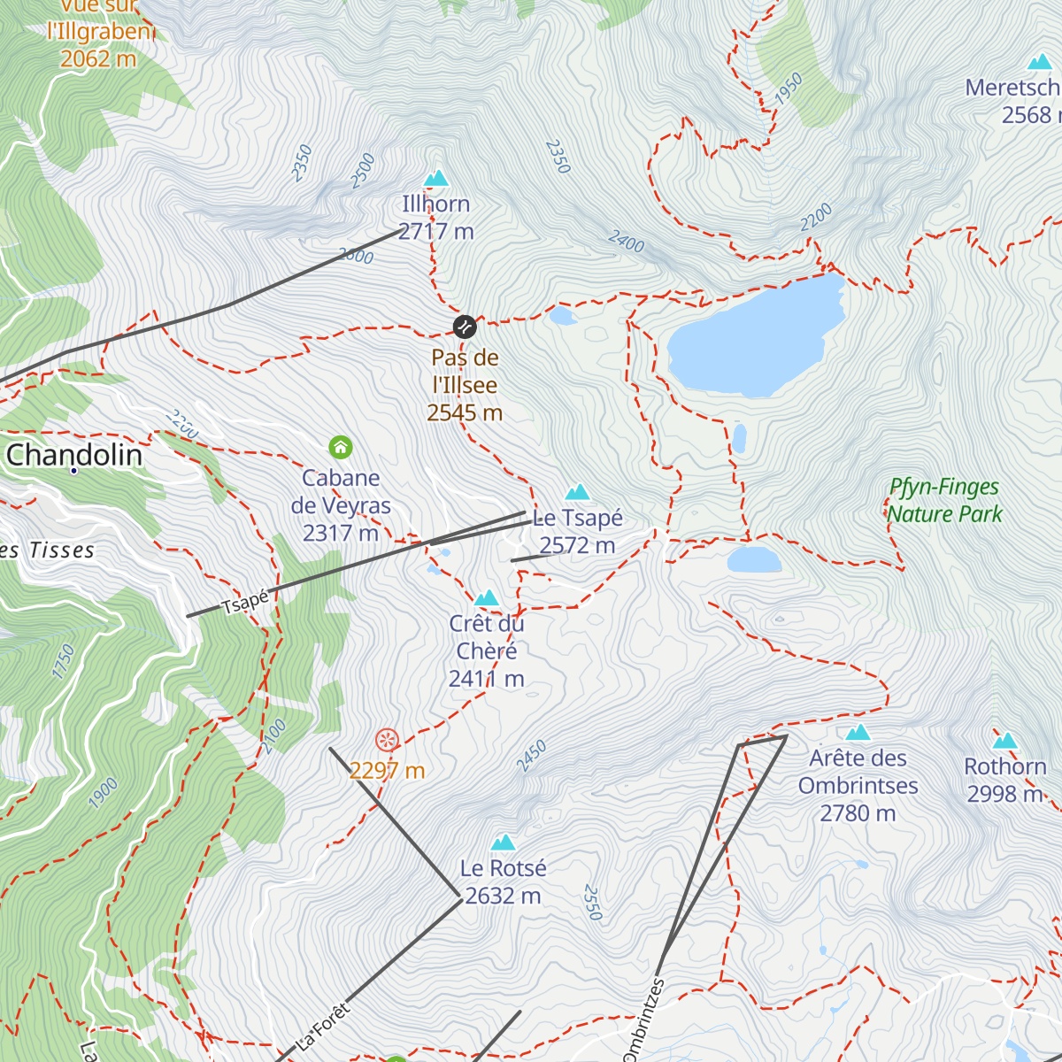 Le Tsapé map