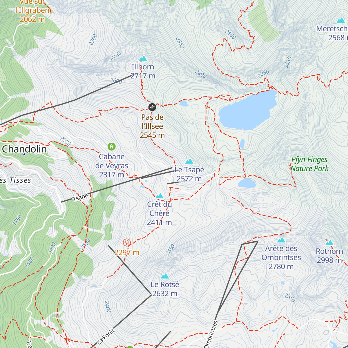 Le Tsapé map