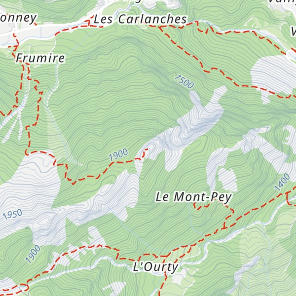 Map of Bec de Monpey