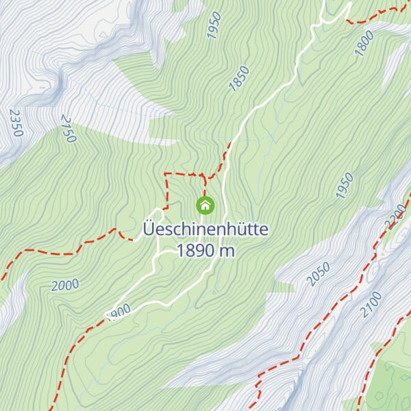 Map of Üeschinenhütte