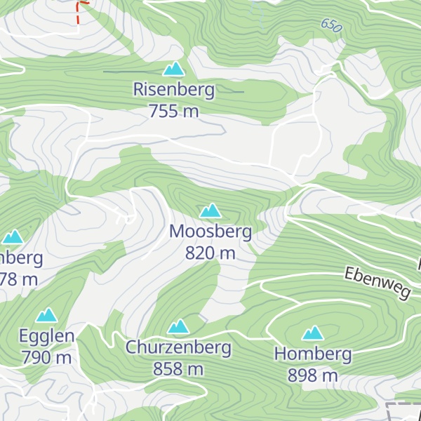 Map of Moosberg