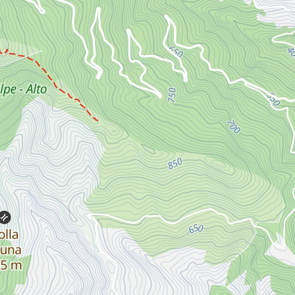 Map of Monte Altomoro