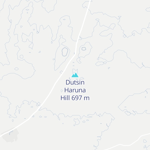Map of Dutsin Haruna Hill