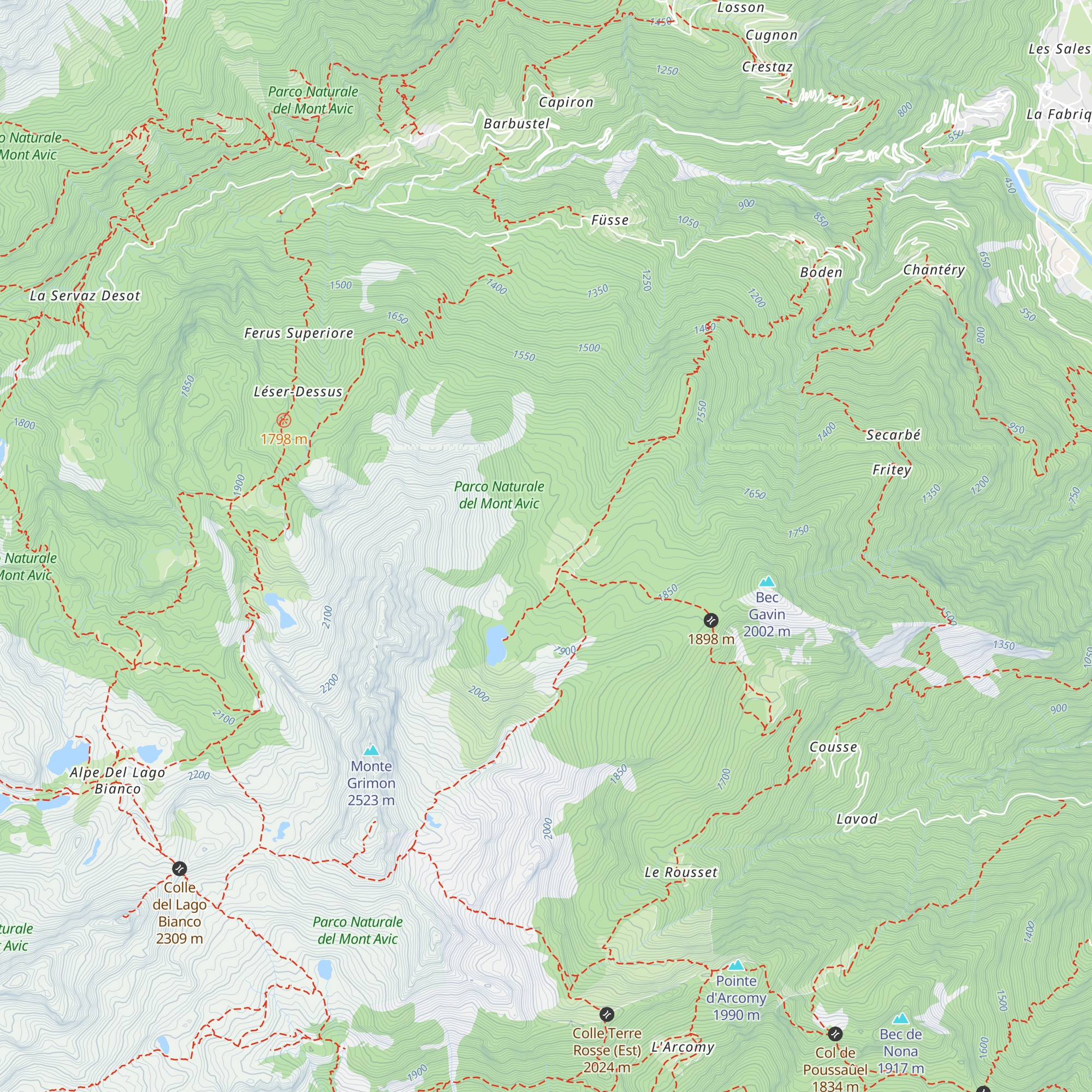 Bivacco Forestale map