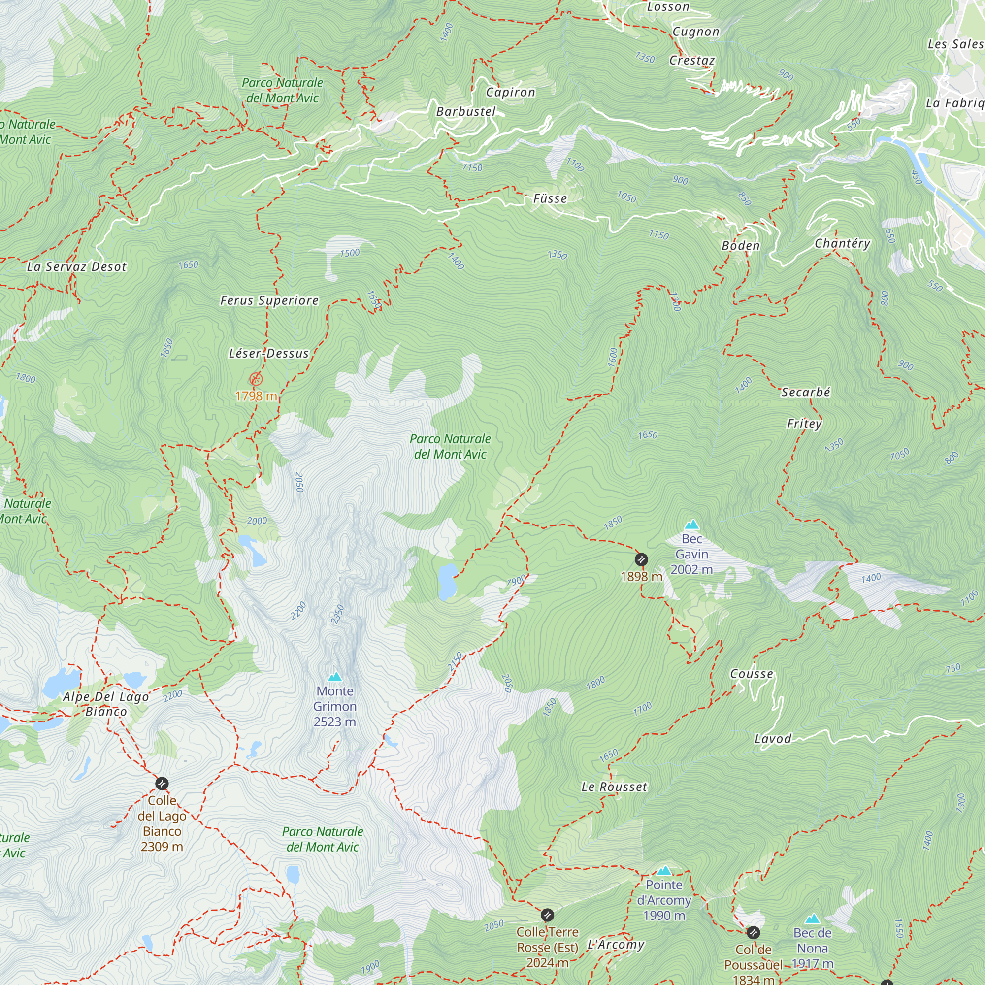 Bivacco Forestale map