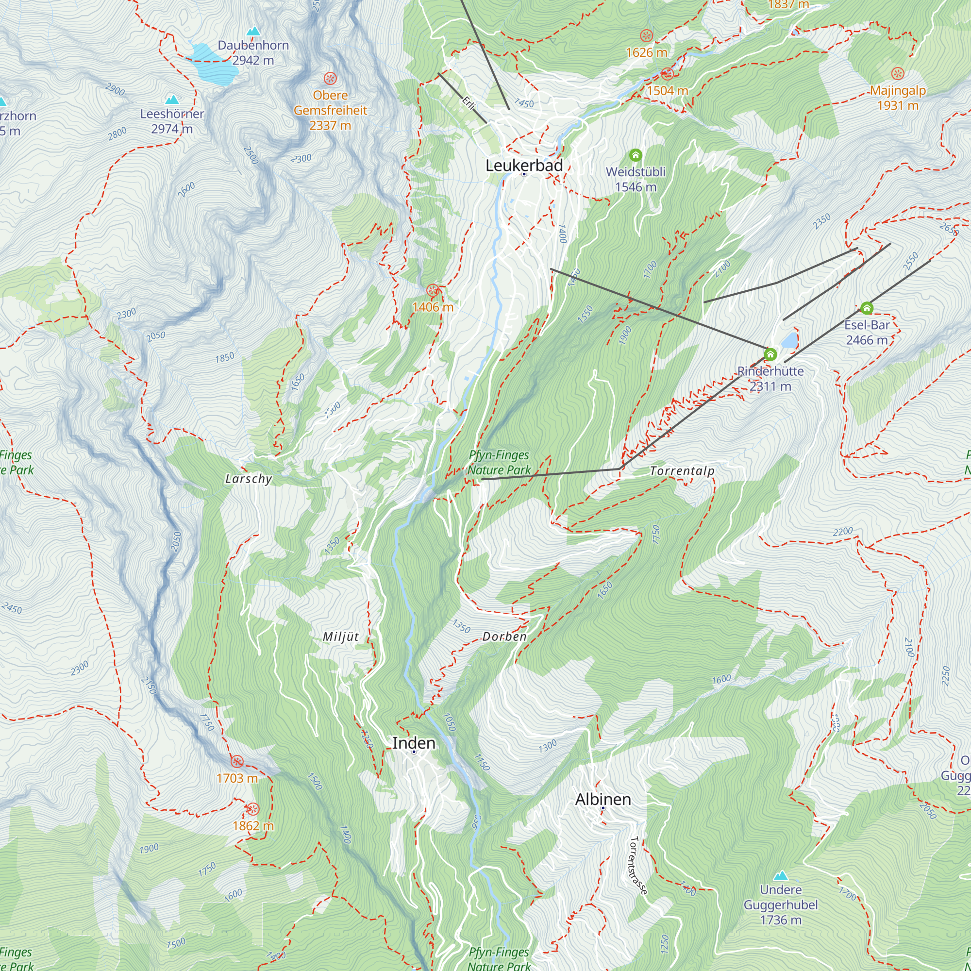 Hotel Restaurant Flaschen map