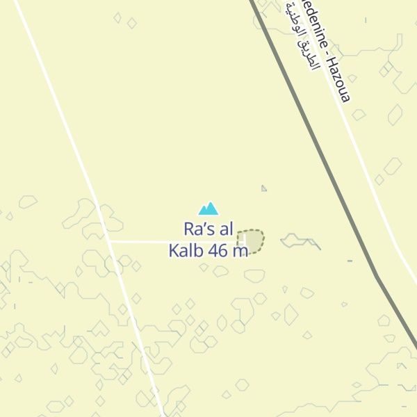 Map of Ra’s al Kalb