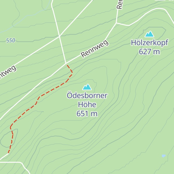Map of Ödesborner Höhe