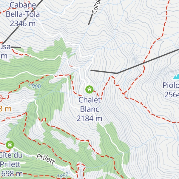 Map of Chalet Blanc
