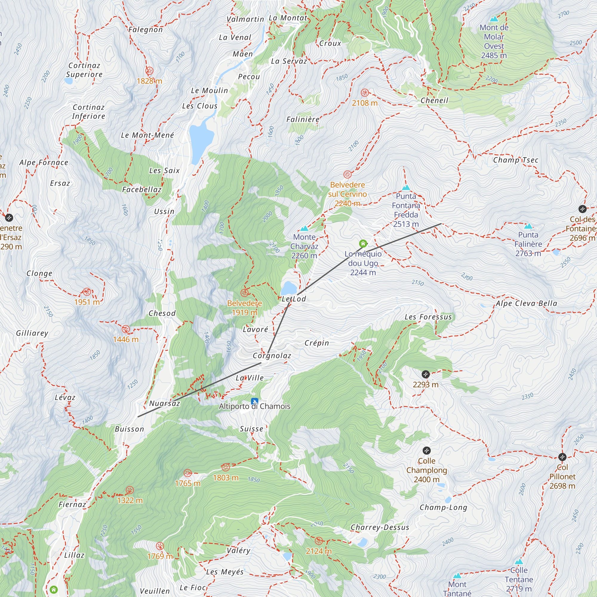 Bar del Lago map