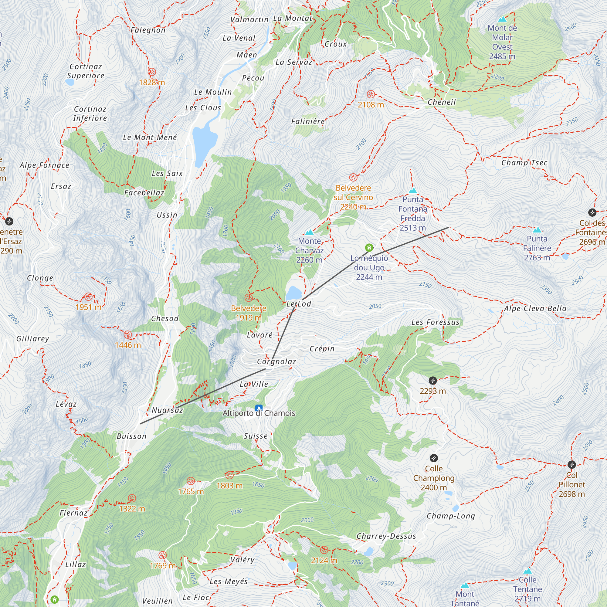 Bar del Lago map