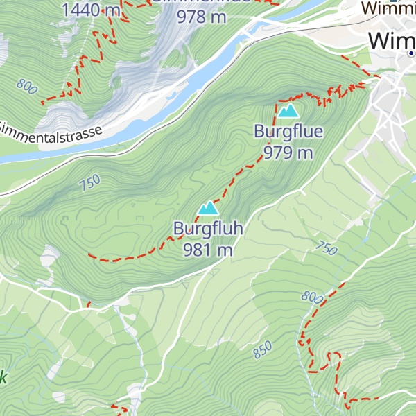 Map of Burgfluh
