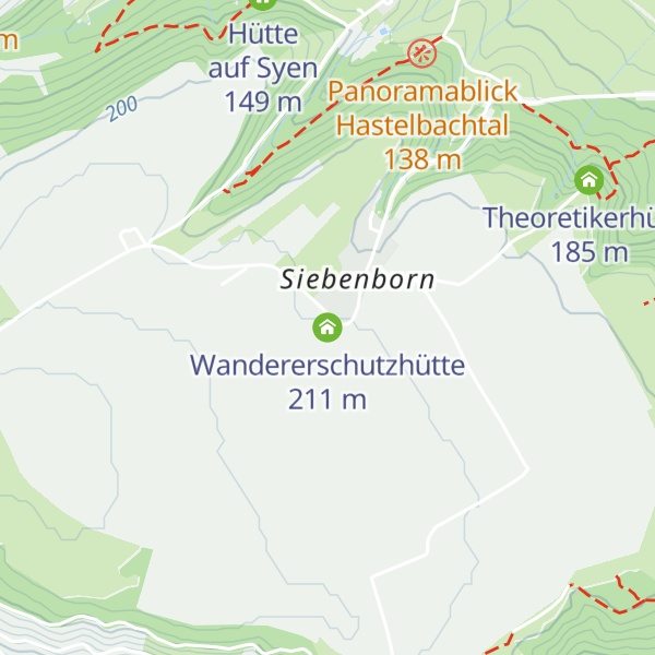 Map of Wandererschutzhütte