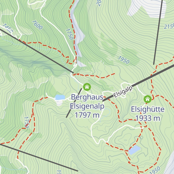 Map of Berghaus Elsigenalp