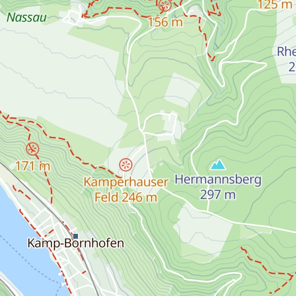 Map of Ferienhaus Wanderhütte am Rheinsteig