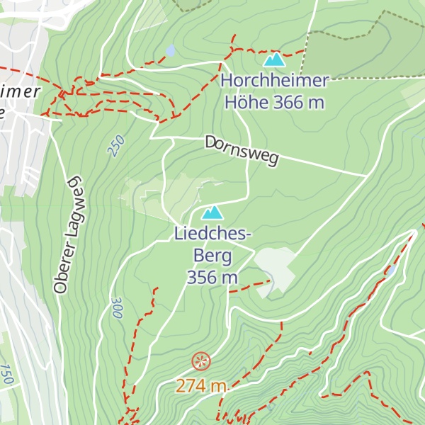 Map of Liedches-Berg