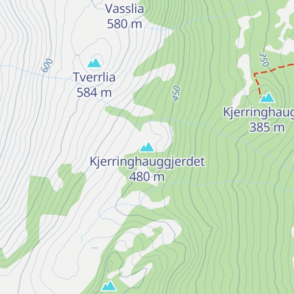 Map of Kjerringhauggjerdet