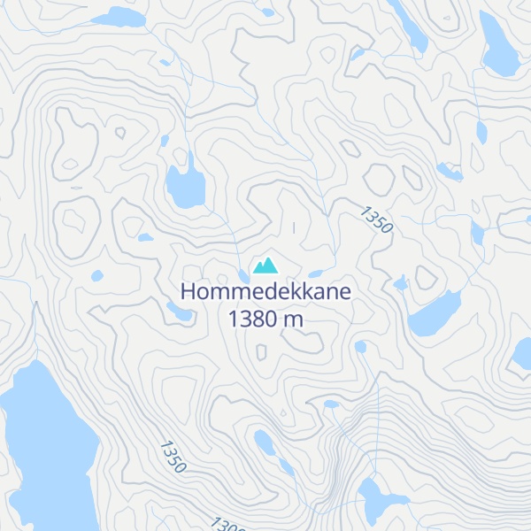 Map of Hommedekkane
