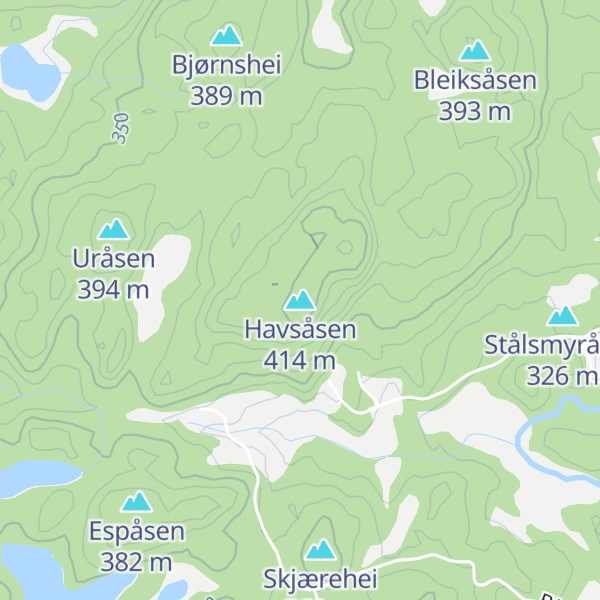 Map of Havsåsen