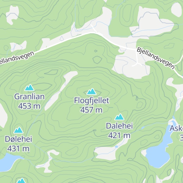 Map of Flogfjellet