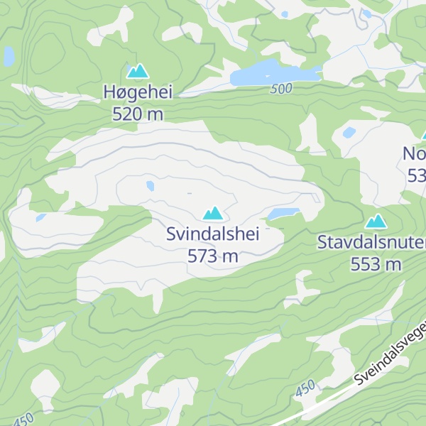 Map of Svindalshei