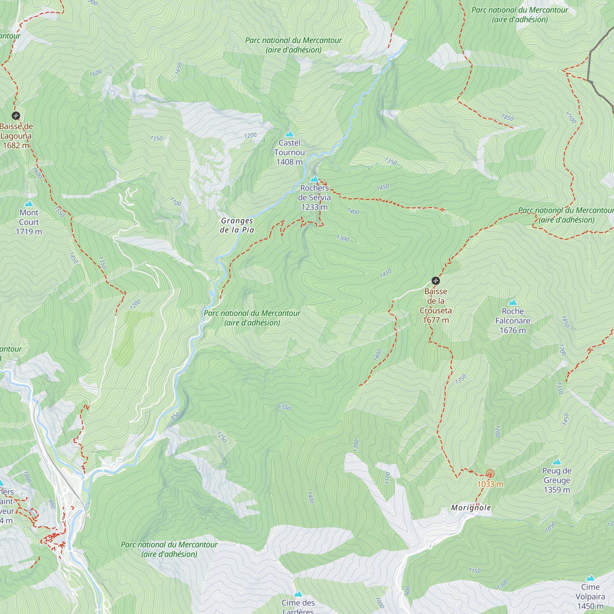 Grange de Mont Long map