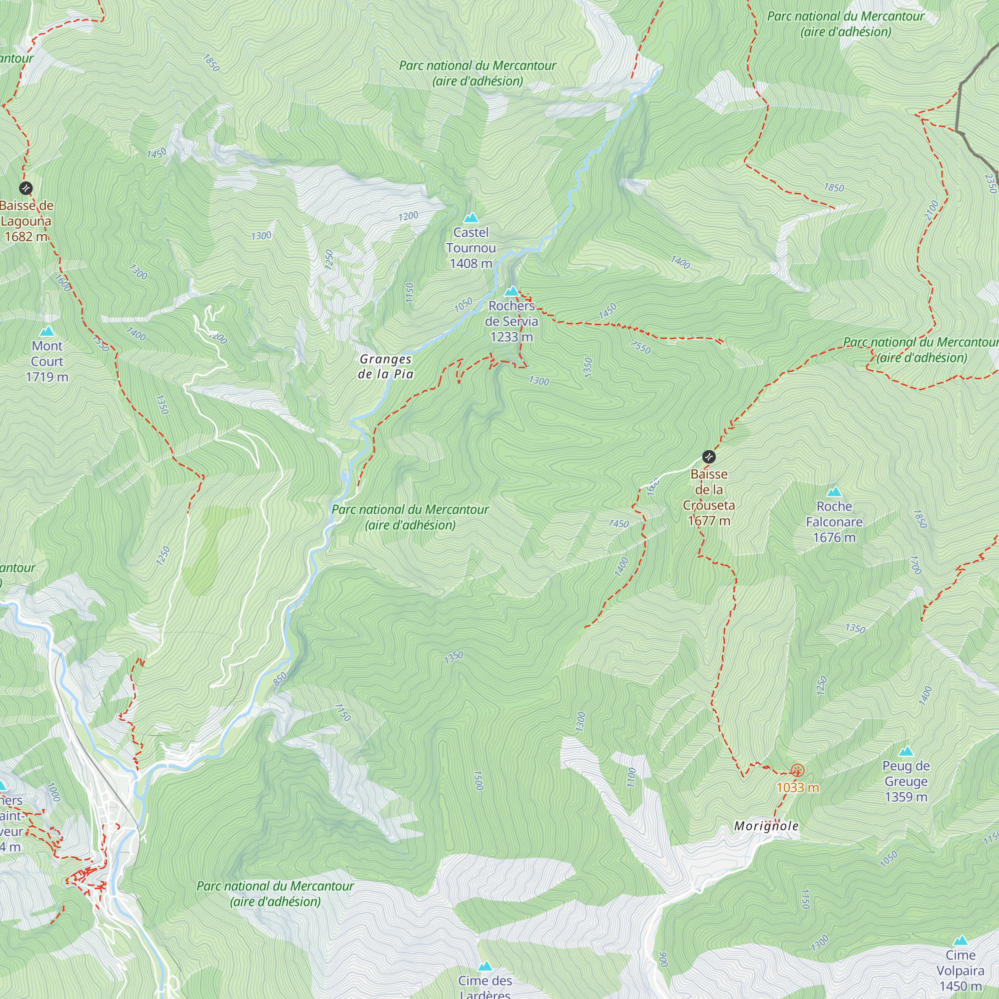 Grange de Mont Long map