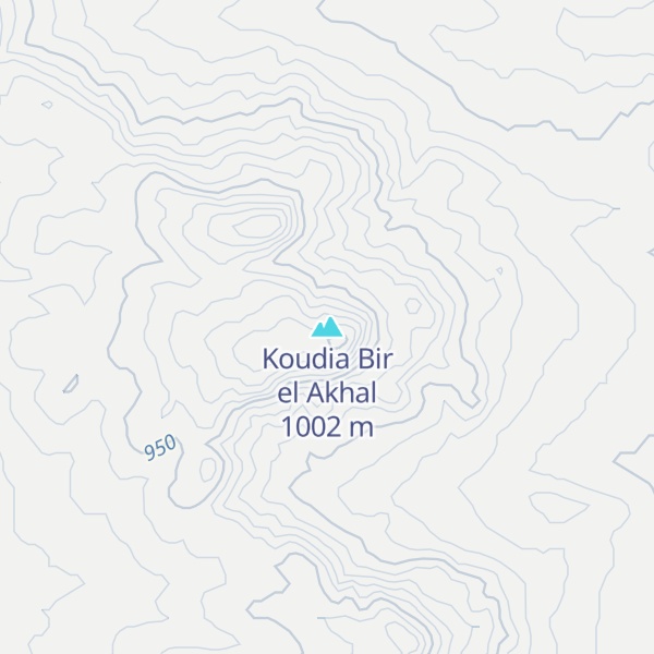 Map of Koudia Bir el Akhal
