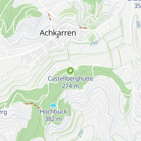 Map of Castellberghütte