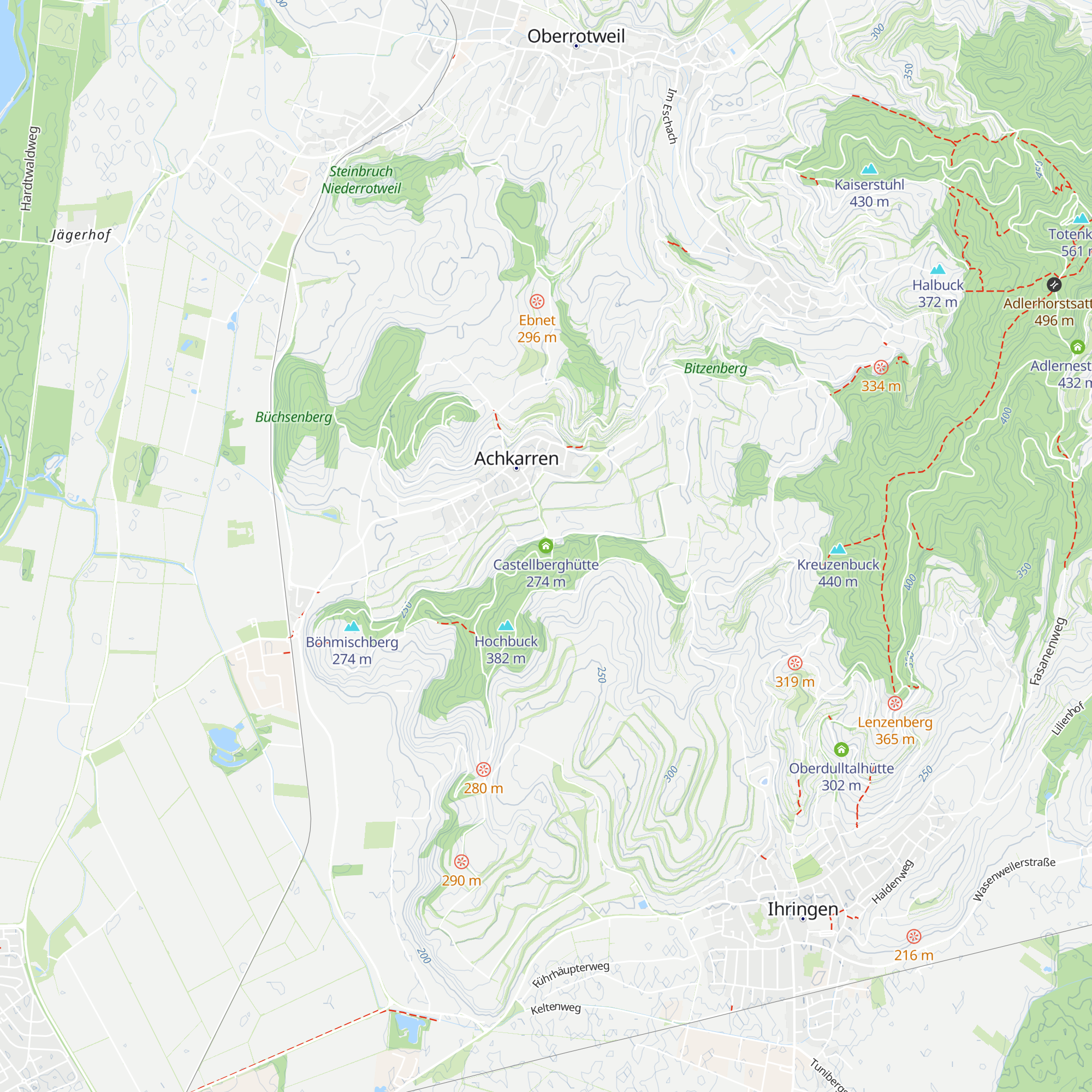 Castellberghütte map