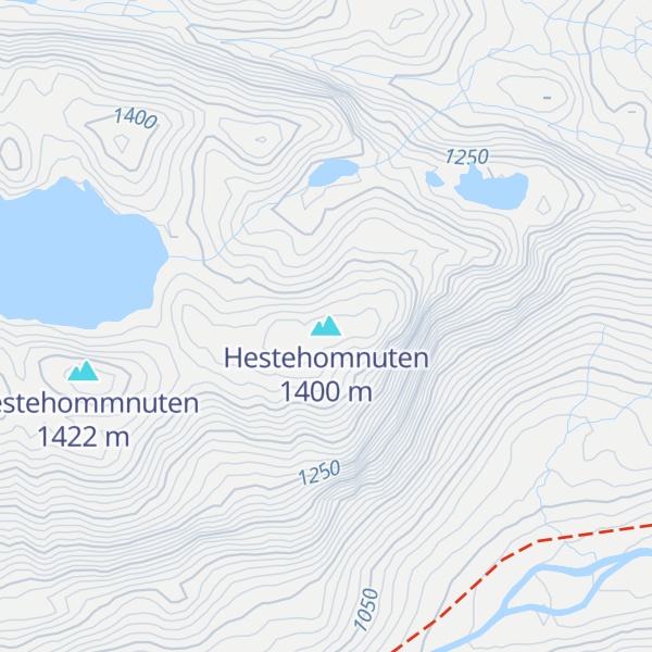 Map of Hestehomnuten