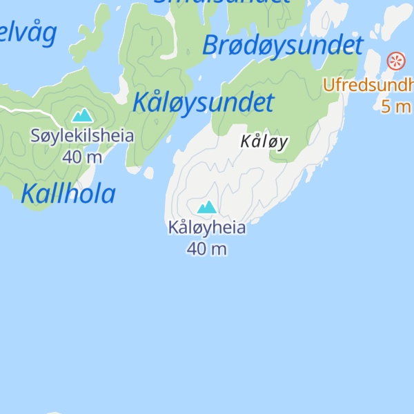 Map of Kåløyheia