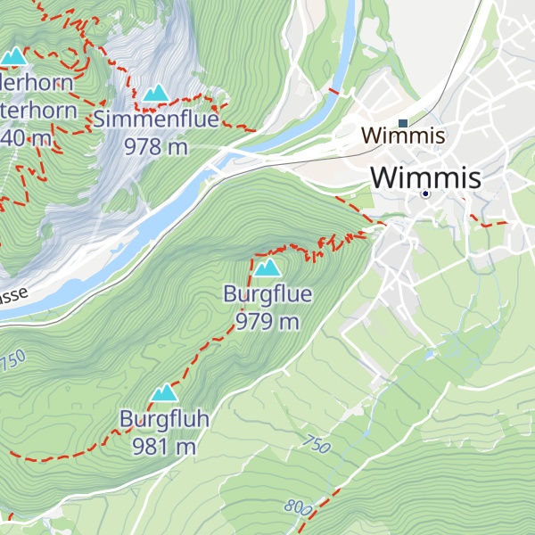 Map of Burgflue