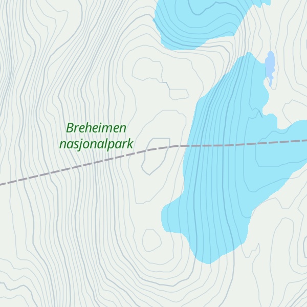 Map of Røykjeskarhøi