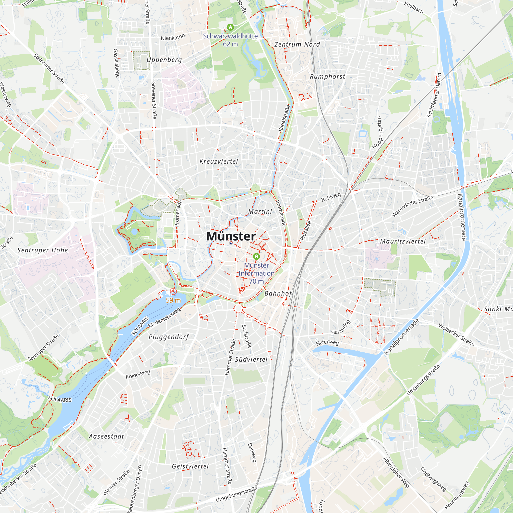 Münster Information map