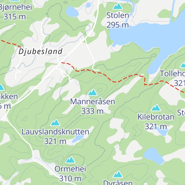 Map of Manneråsen