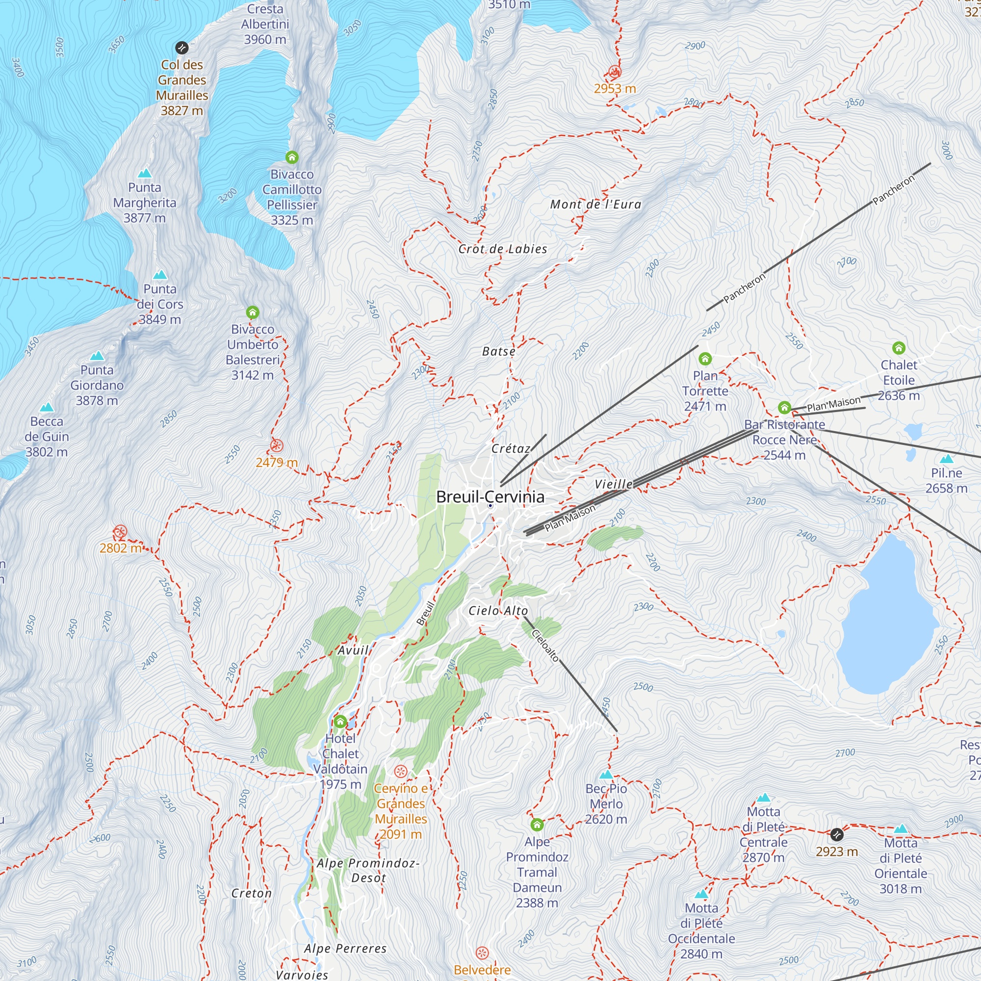 Au Chamois map