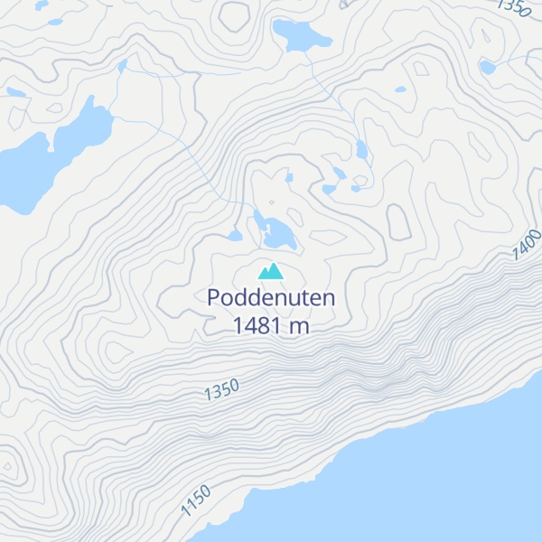 Map of Poddenuten