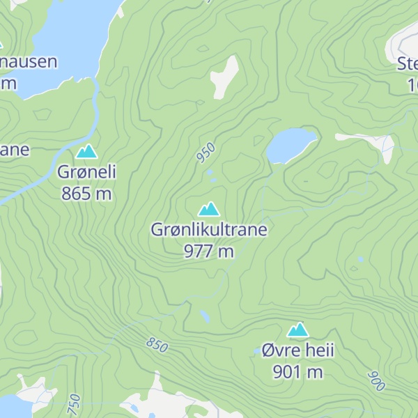 Map of Grønlikultrane