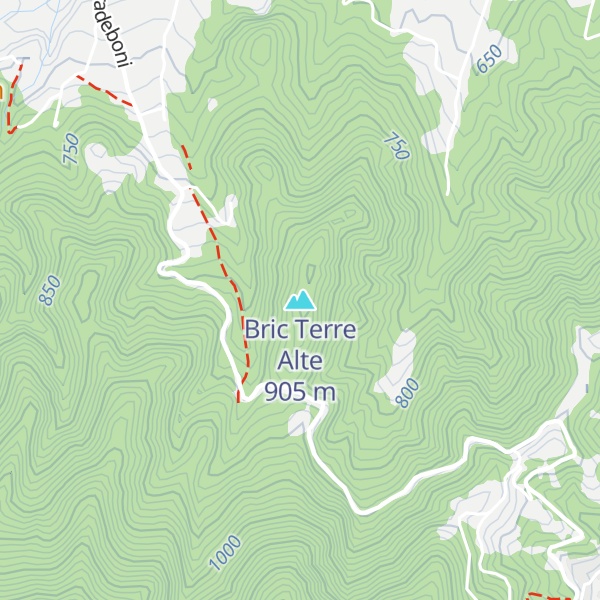 Map of Bric Terre Alte