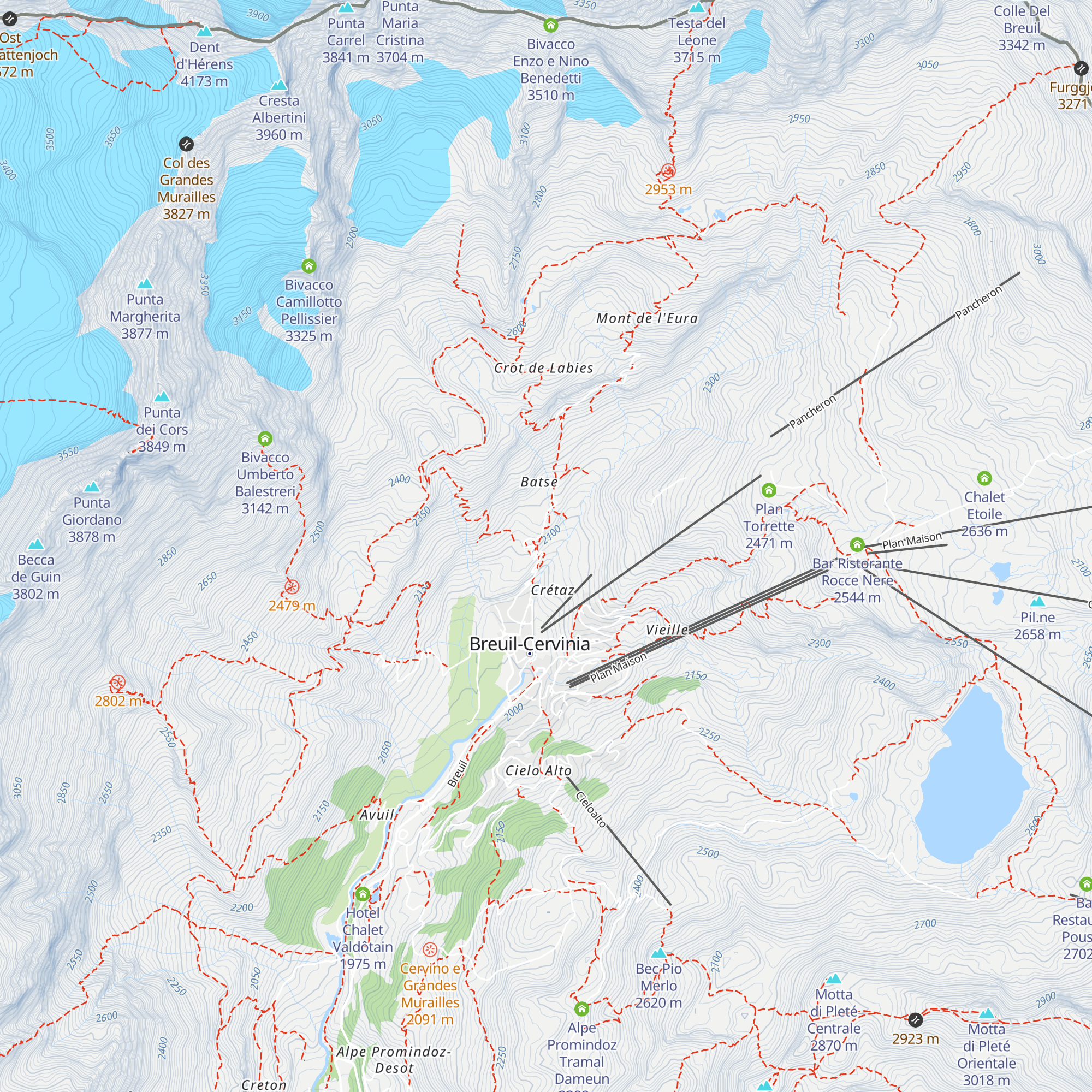 Les Clochards map